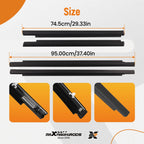 Set of 4 Weatherstrip Molding Trim for Toyota Sequoia (2001–2007)