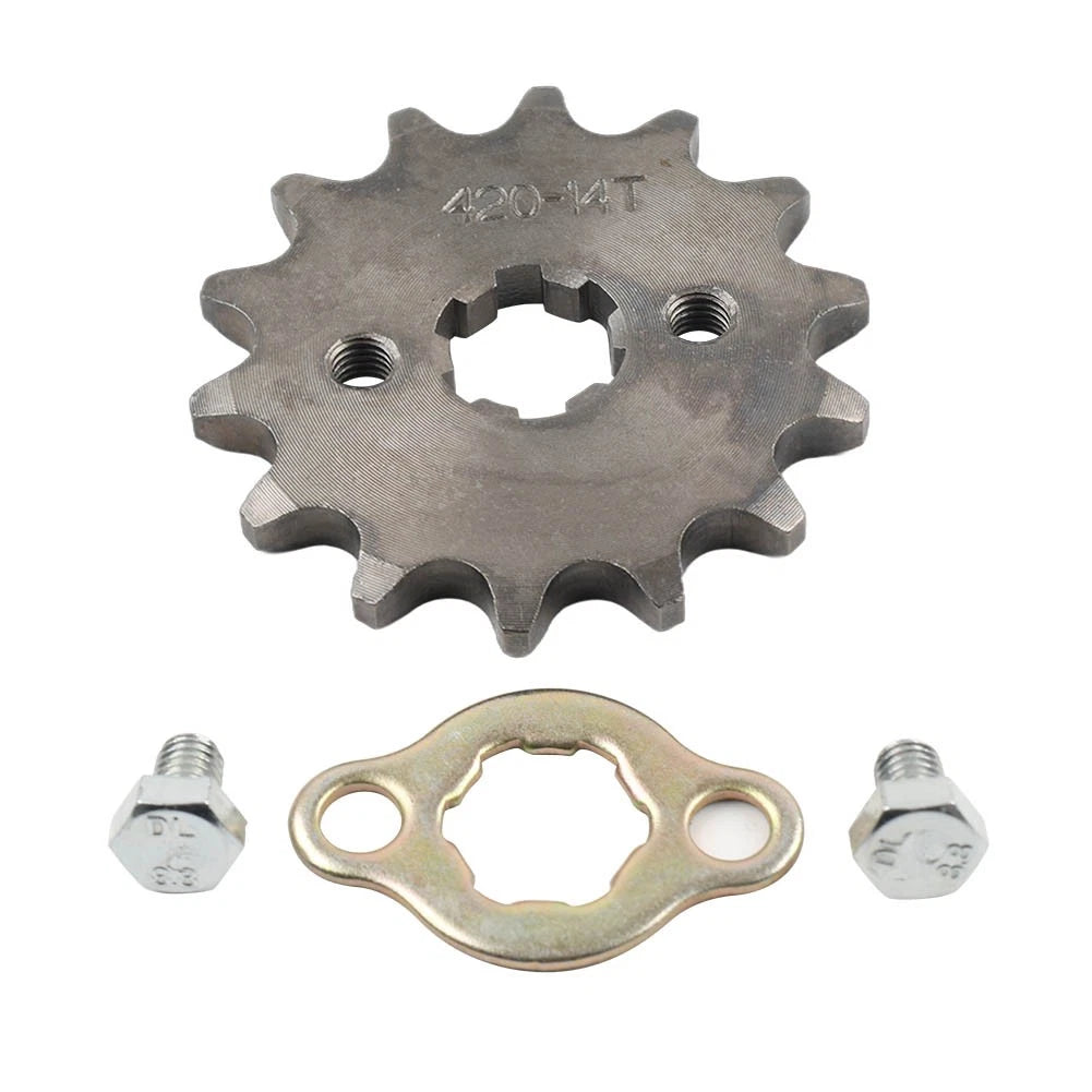 420 Chain 17mm 14T Front Sprocket for 50 70 90 110 125 140cc ATV