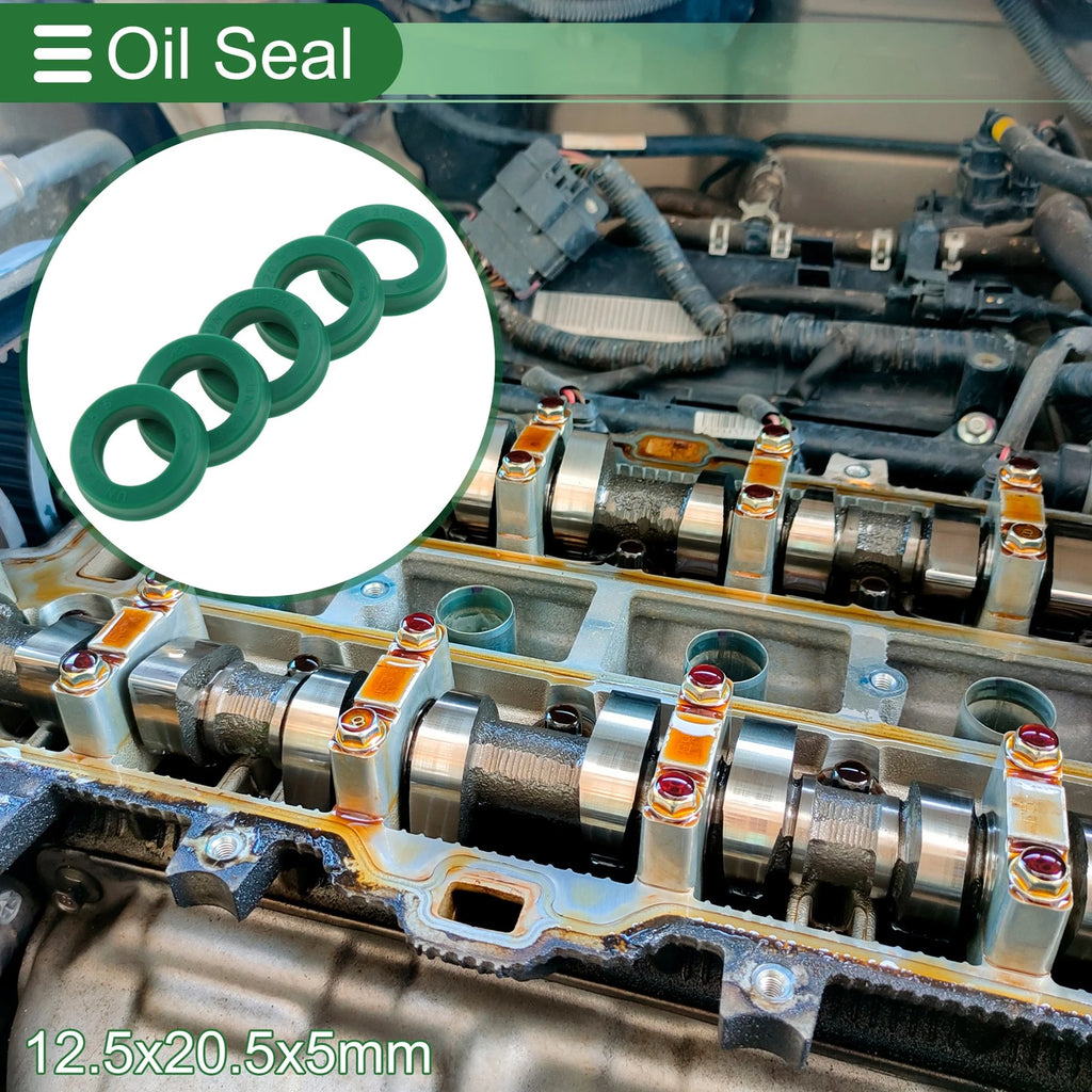 Set of 5 Oil Seal Ring Rotary Shaft Seal 12.5x20.5x5mm High Pressure