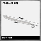Set of 2 Front Bumper Driving Light Trim for Lincoln MKC (2015–2019)