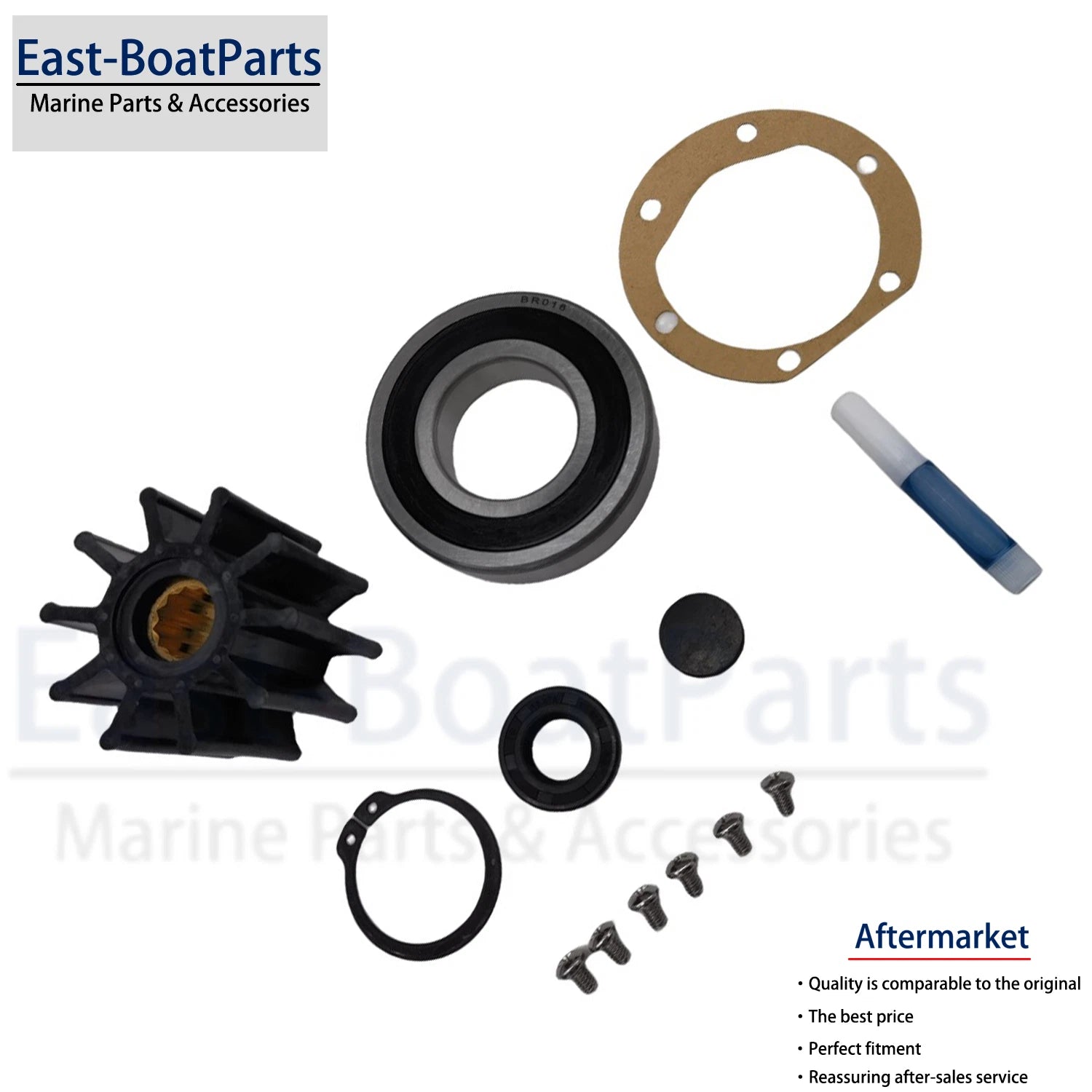 Sea Water Pump Repair Kit for Volvo Penta BB225 BB231 BB260 BB261 BB740 (N/A)