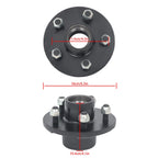 2X Trailer Idler Hub Assembly for Boat Trailer (3500lbs Axle, 5 Lugs)