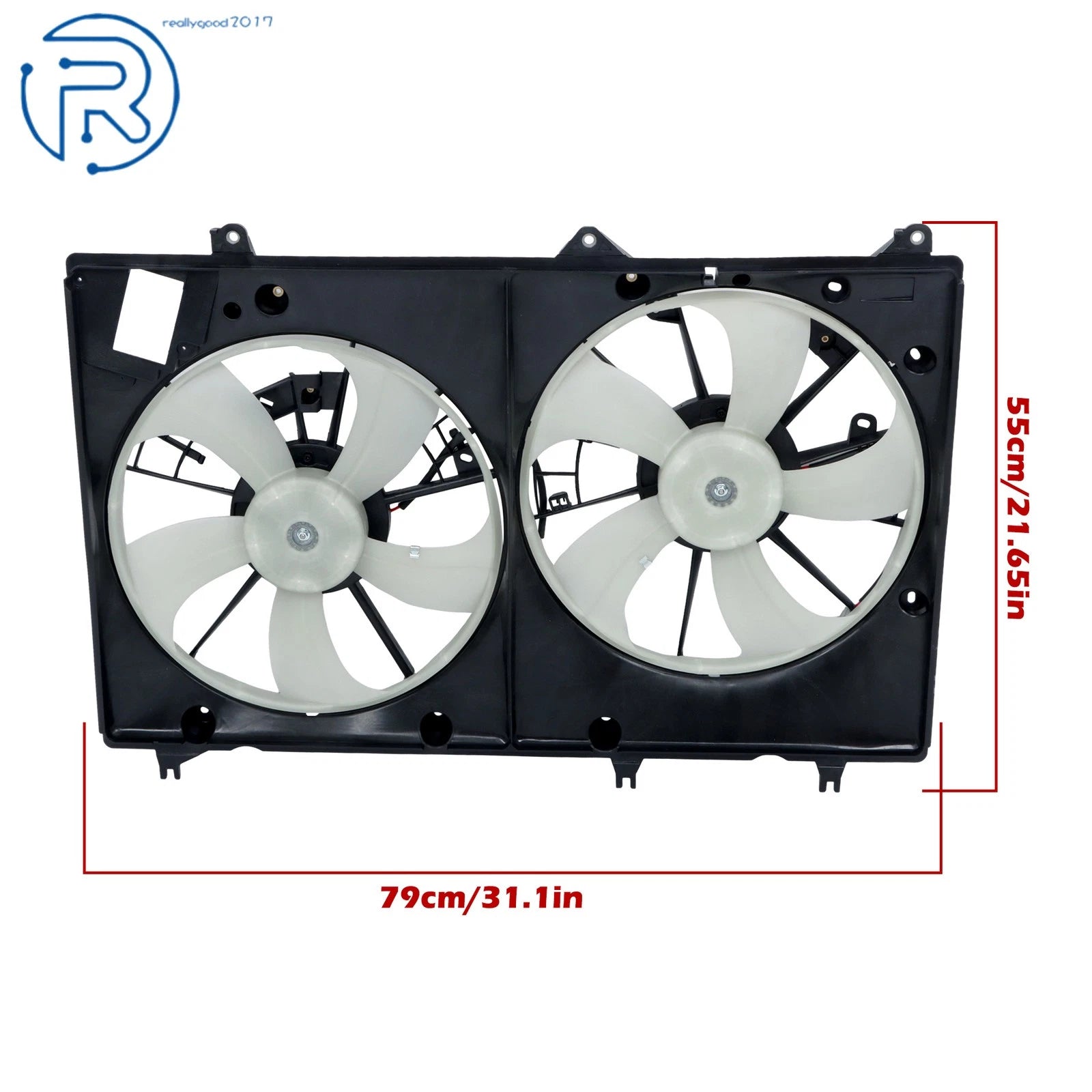 AC Dual Condenser Radiator Cooling Fan for Toyota Highlander (2008–2013) 622010