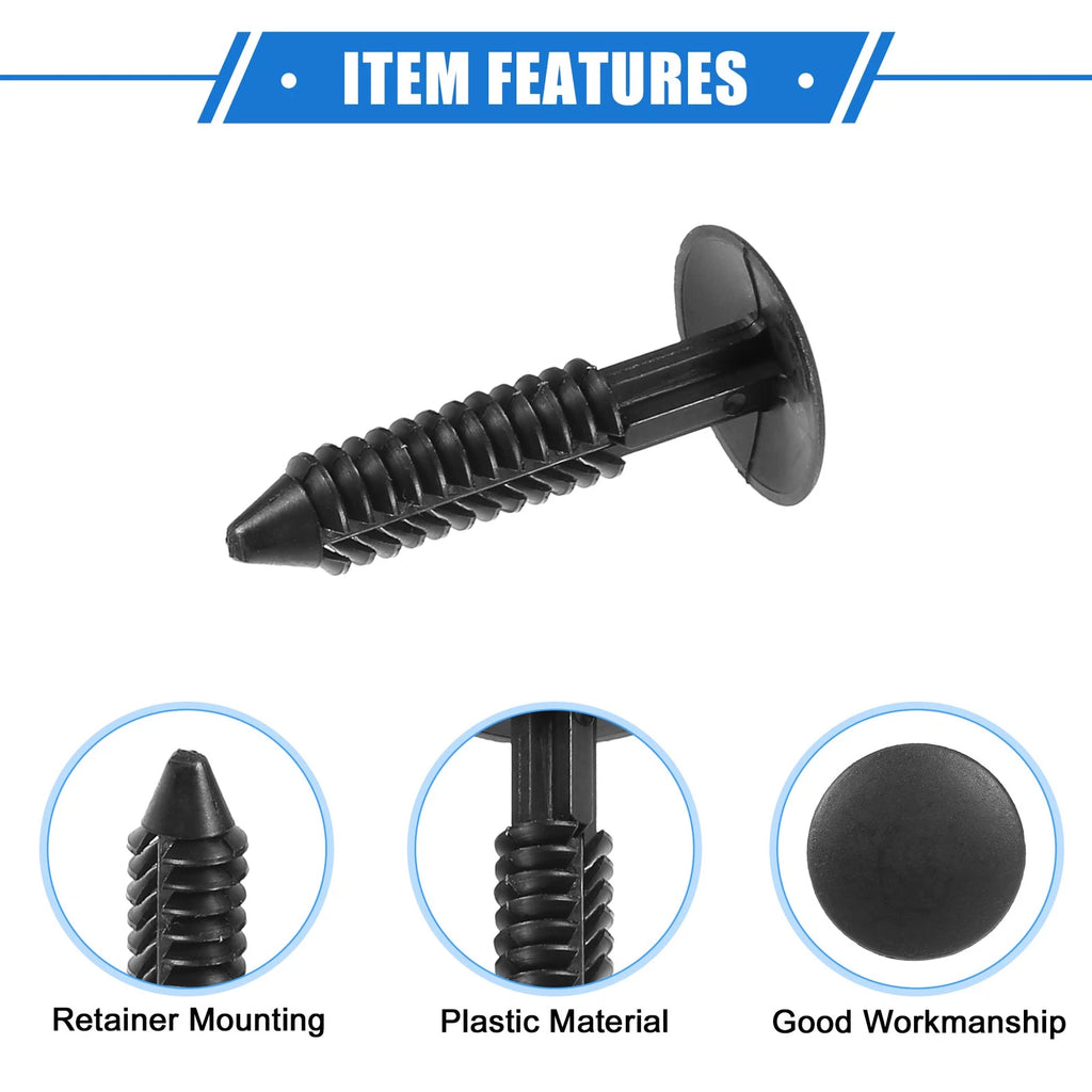 15Pcs Canopy Seal Buckle Clips for Ford Mustang (2005–2012) Black