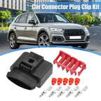 Set of 5 Pin No.1J0973775A Sealed Female JPT Connector Plugs for VW Audi 