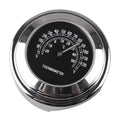 7/8" Handlebar Temp Black Dial Clock Thermometer for Bike Motorcycle