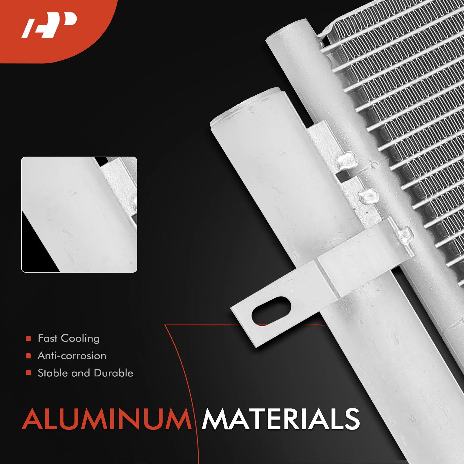 A/C Condenser with Bracket & Receiver Drier for Hyundai Ioniq (2017-2020)