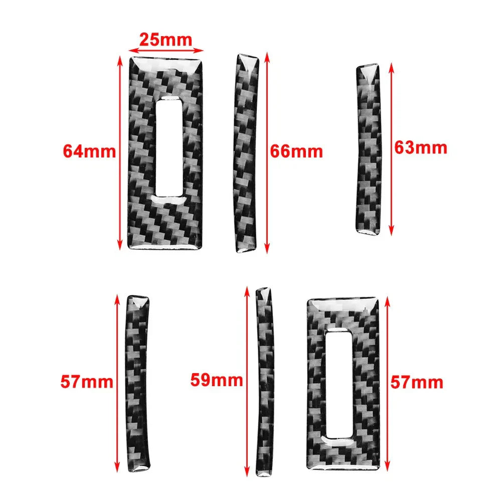 Carbon Look Side Air Vent Outlet Cover Trim for Lexus RC300 RC350 RC200T (15-24)