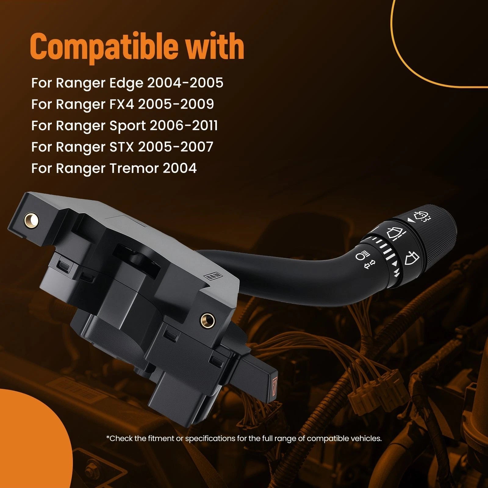 Front Turn Signal Control Switch for Ford Ranger FX4 Sport (2004–2011) 1F7066130