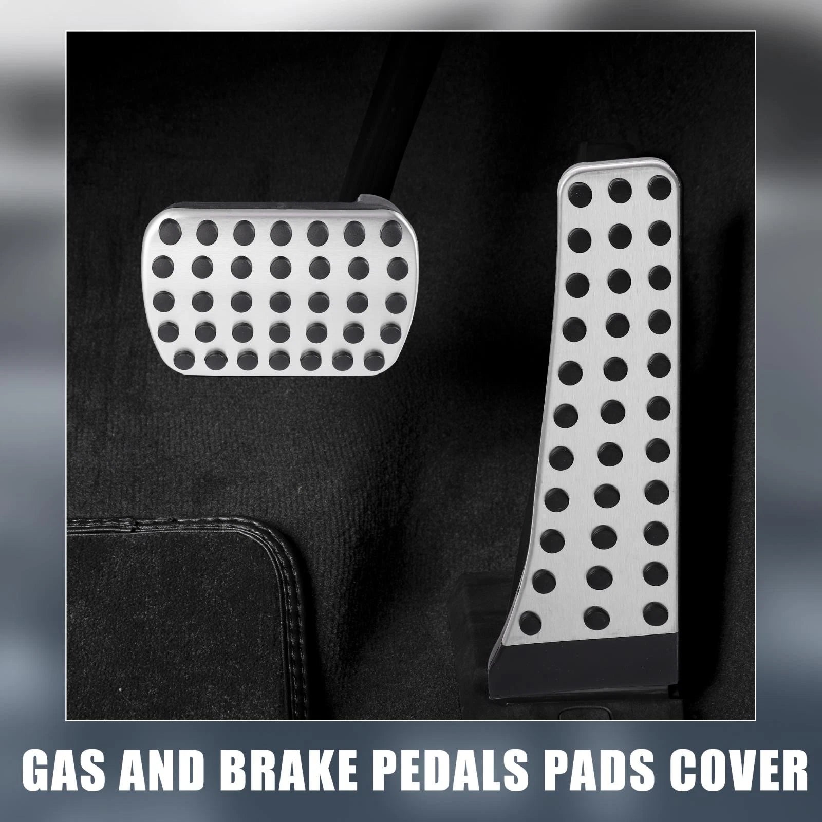 2pcs Gas Brake Pedal Pads Cover for Mercedes-Benz C E S GLC GLK SLK Class