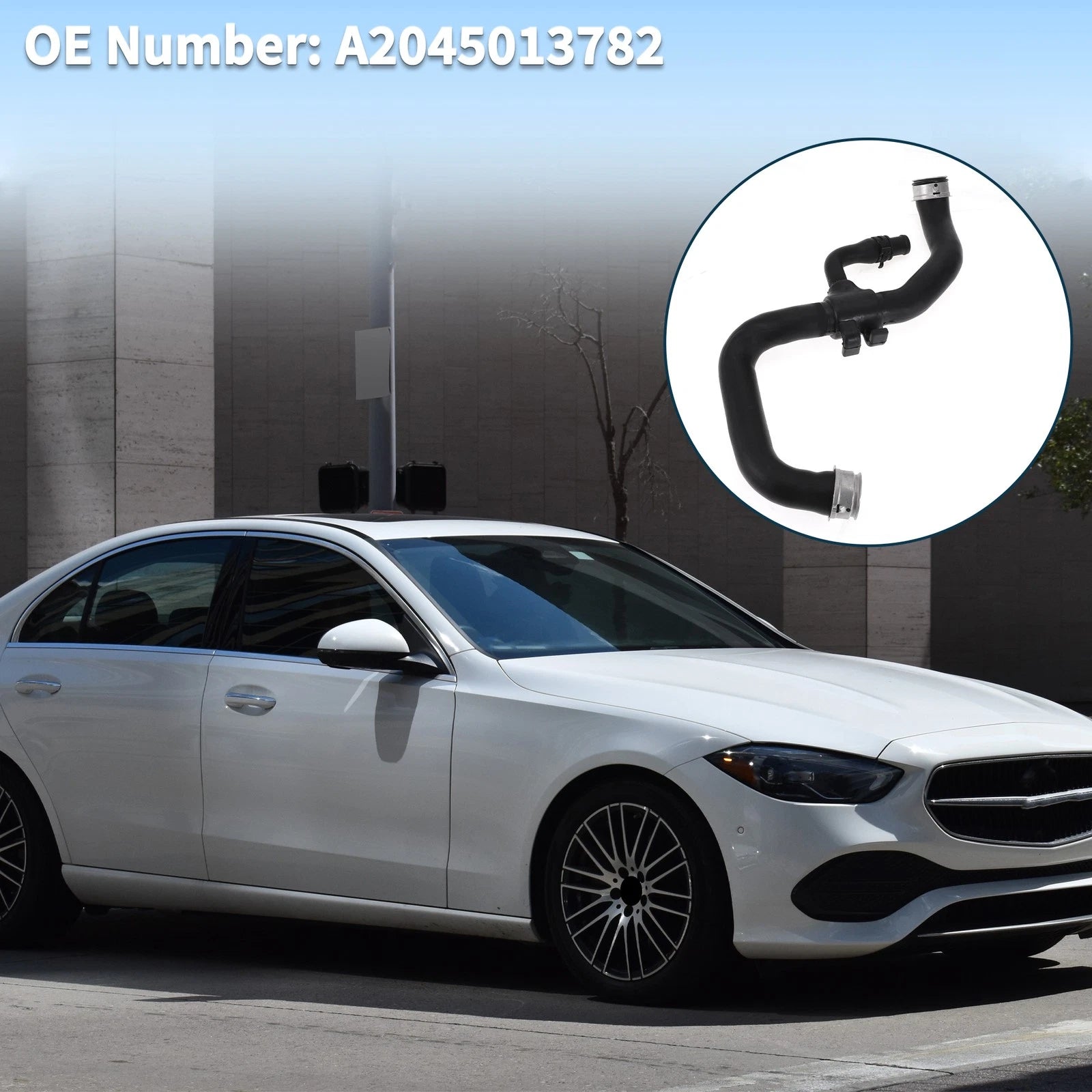 Radiator Hose for Mercedes-Benz E350 (2009–2013) No.A2045013782 Rubber