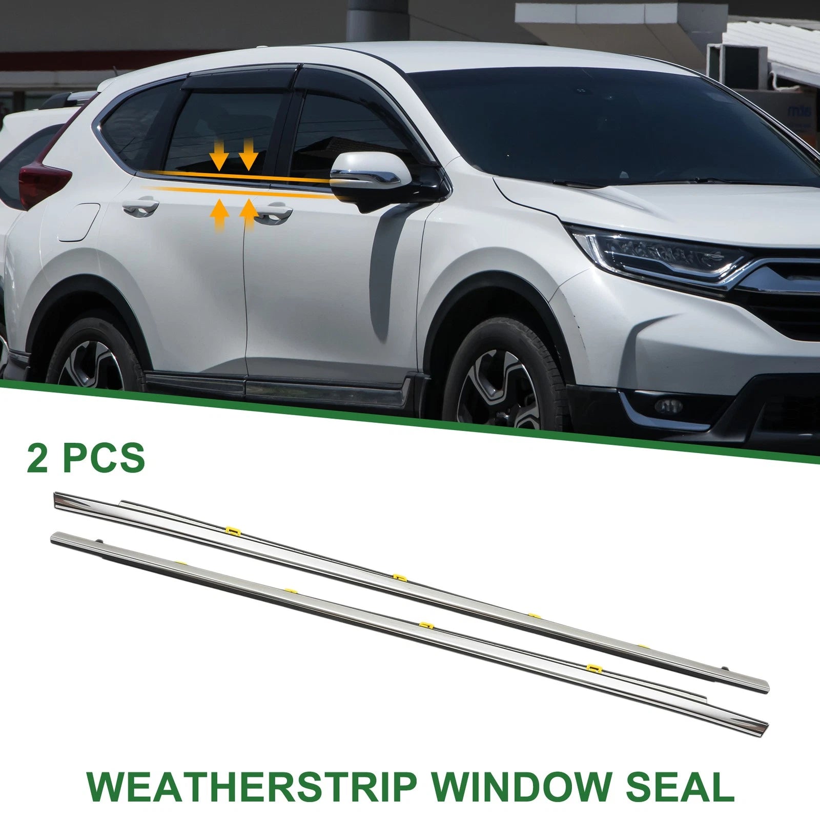 2pcs Weatherstrip Window Seal No. 72450TLYH01 for Honda CR-V 