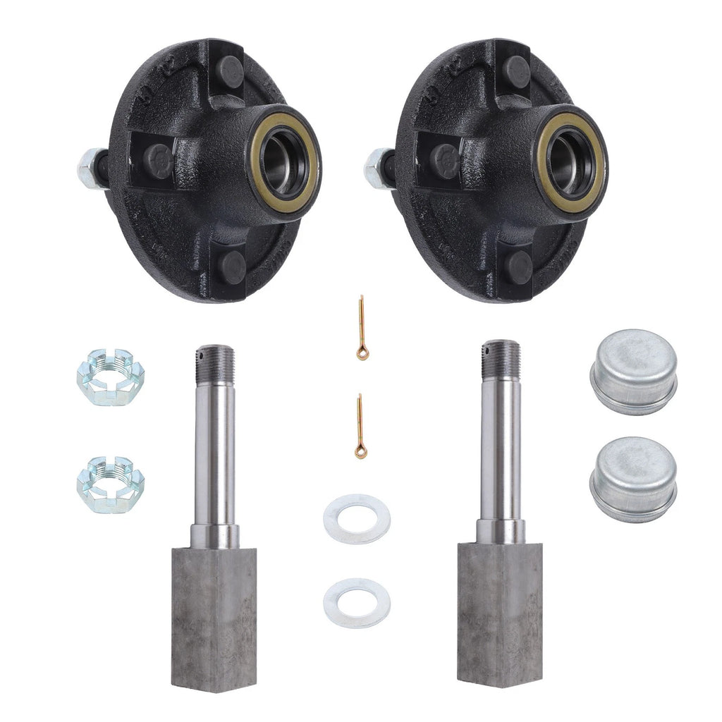2X 4 on 4" Trailer Hub Kit for BT8 Spindle