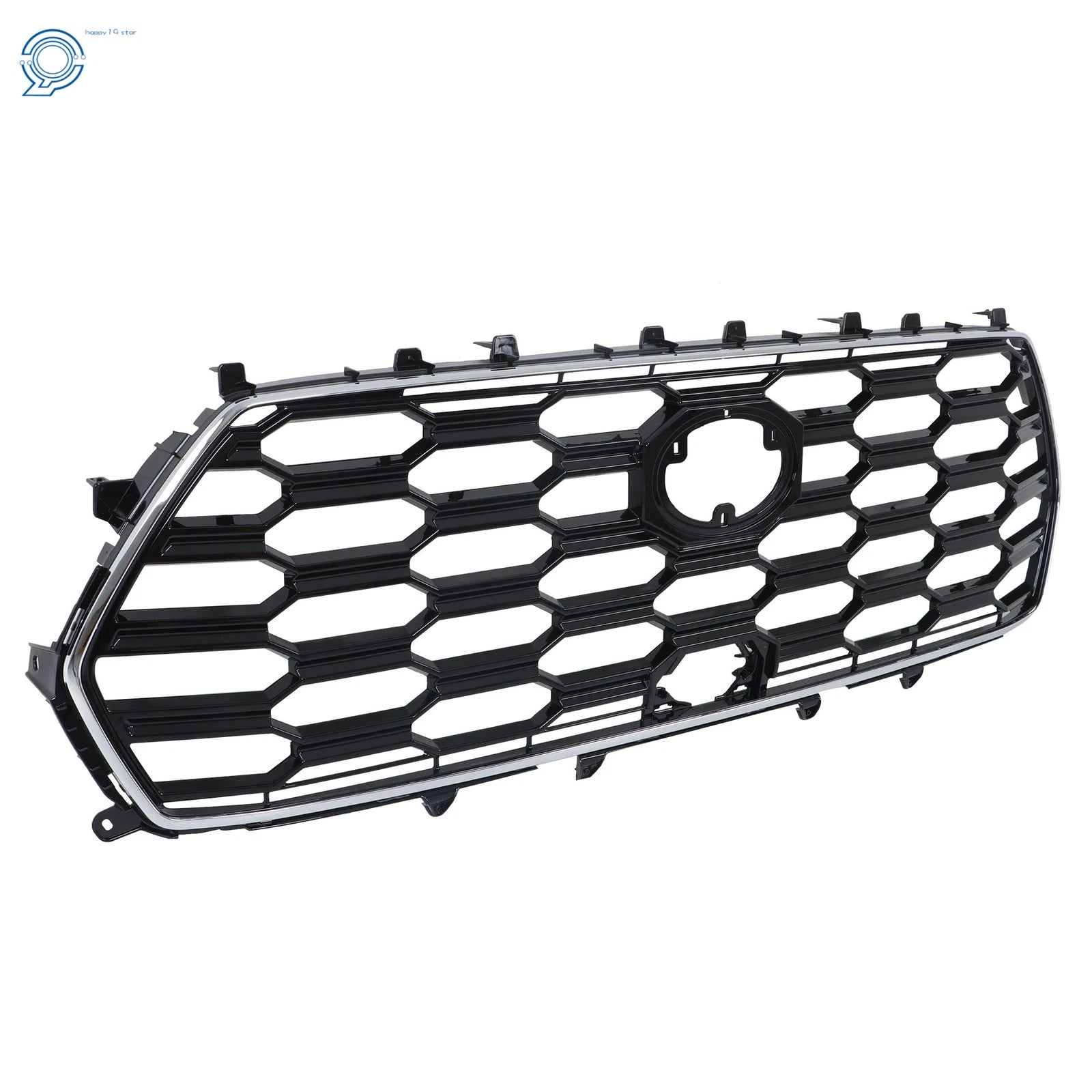 Plastic Black and Chrome Front Bumper Upper Grille for Toyota Sequoia (2023-2024)