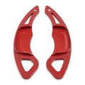Carbon Fiber Red Steering Wheel Paddle Shifter Extensions for VW Golf 7, Polo (2013-2023)