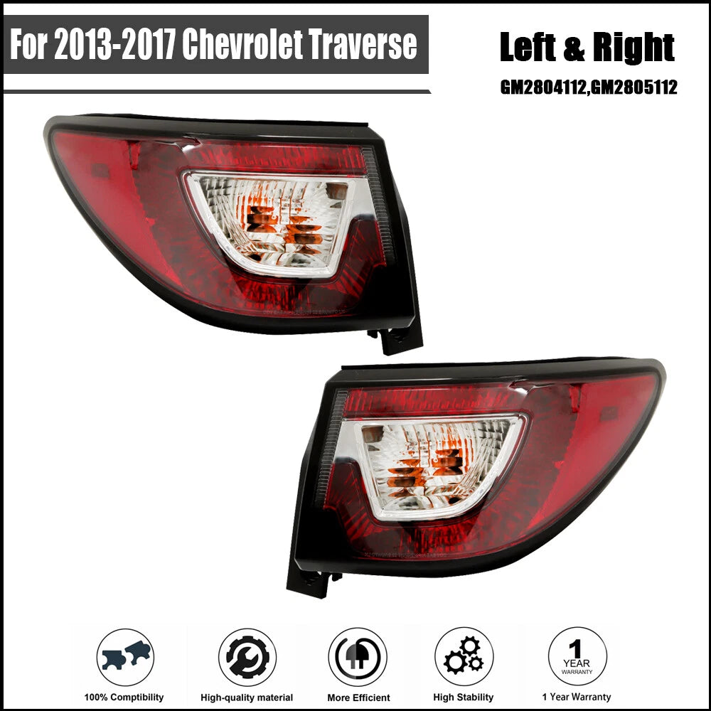 Tail Light Assembly for Chevrolet Traverse (2013–2017) Left & Right Side