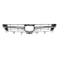Replacement Black/Smoked Chrome Front Grille For 2015-2016 Toyota Camry Hybrid