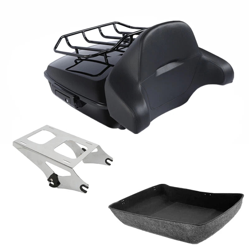 Chopped Trunk Pad Rack Mount for Harley Touring Street Road Glide (2014–2026)
