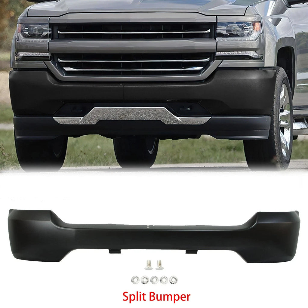 Black Steel Front Bumper for Chevy Silverado 1500 (2016–2018)
