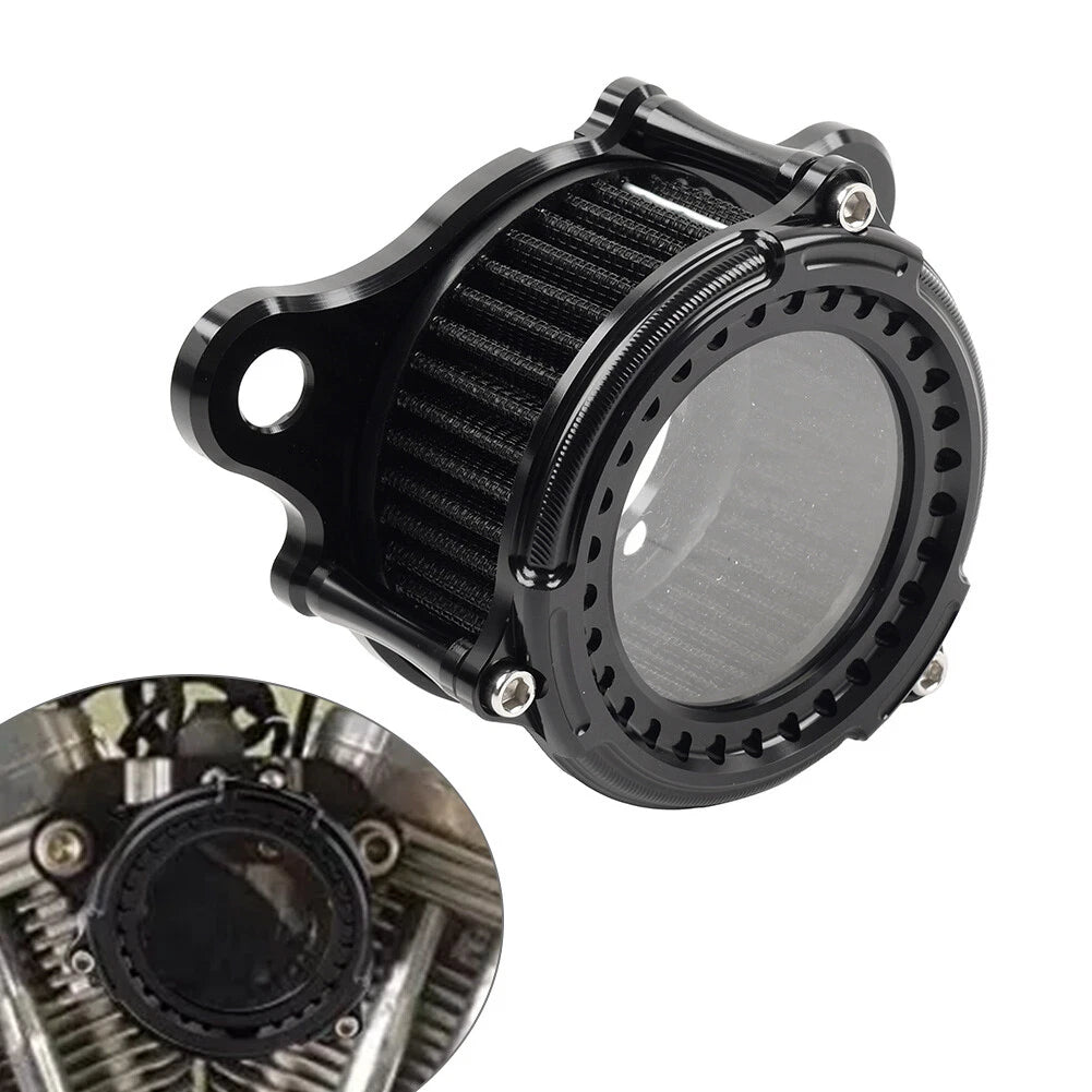 Clear Air Cleaner Intake Filter Kit for Harley Sportster XL 883 XL1200 (1991–2023)