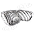 Upper Bumper Mesh Grille for BMW E46 320i 323i 325i 328i (1998–2001) Chrome