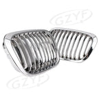 Upper Bumper Mesh Grille for BMW E46 320i 323i 325i 328i (1998–2001) Chrome