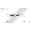 Chrome Name on Chrome License Plate - Officially Licensed for Mercury