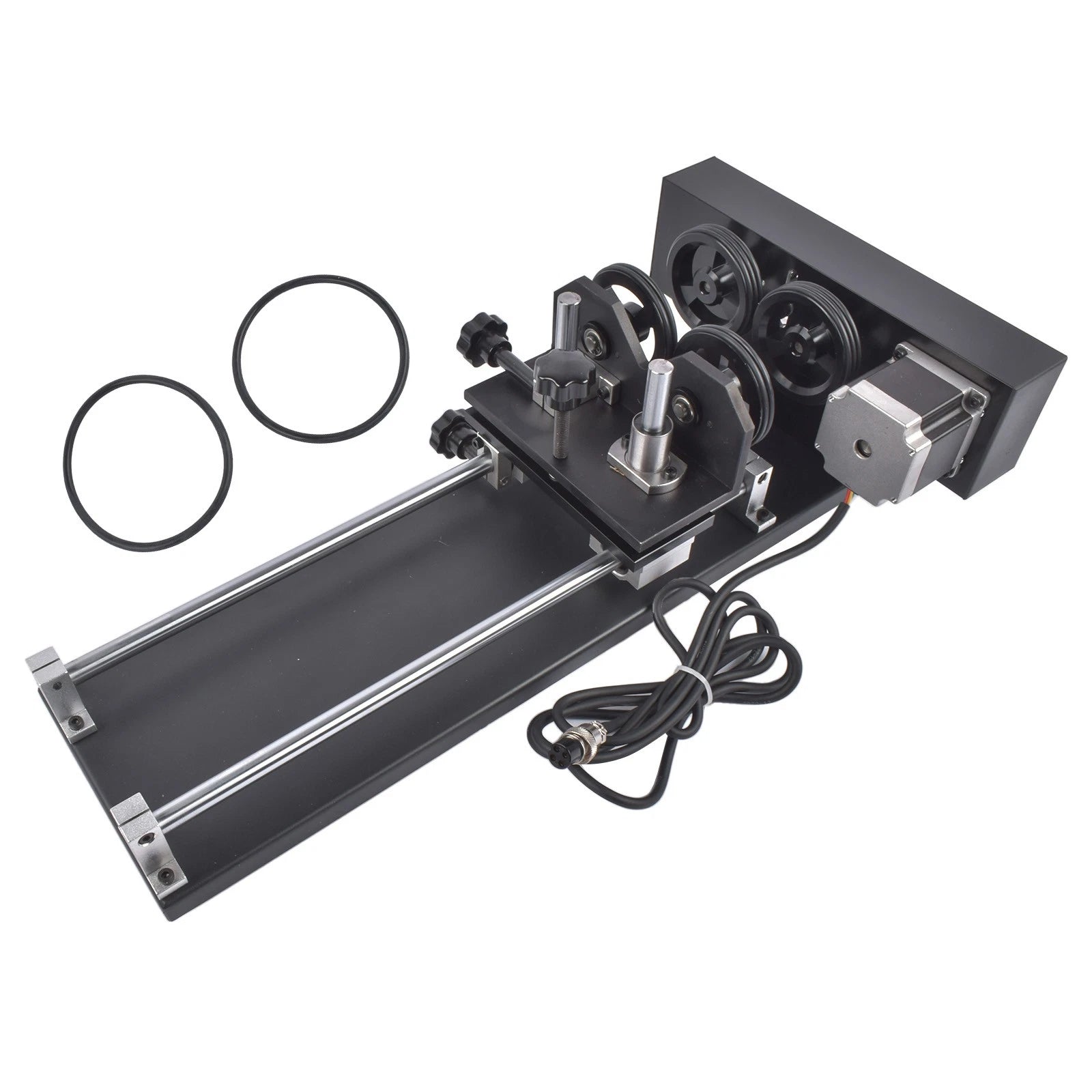 4-Wheel Rotary Axis Attachment for CO2 Engraver (50W–130W)