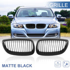 Pair Front Kidney Grille for BMW E92 (2006–2010) Matte Black