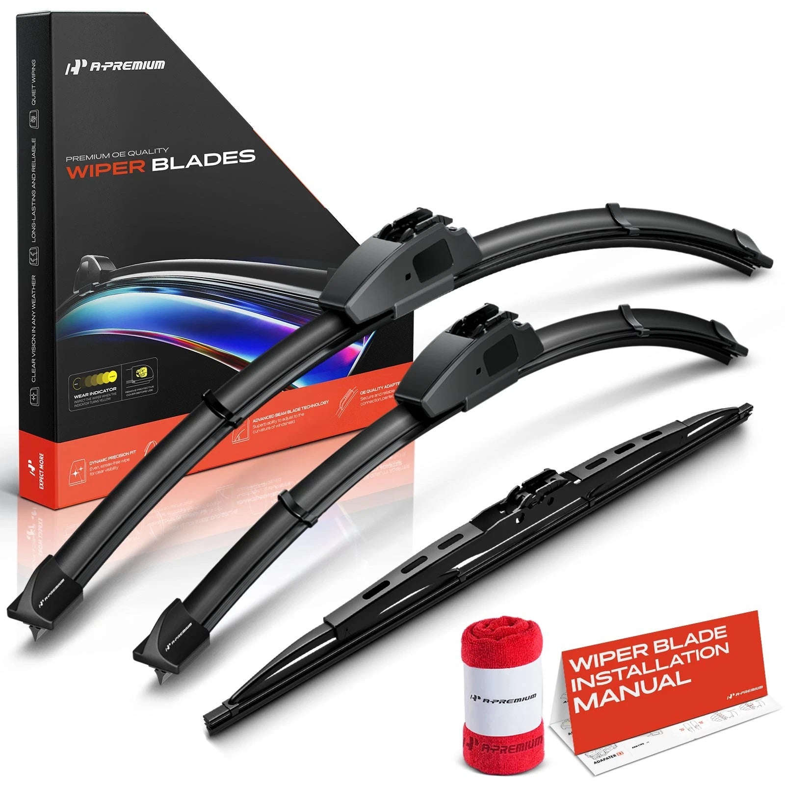 3Pcs Windshield Wiper Blades for Pontiac G3 (2009–2010)