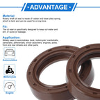 2X Oil Seal Rotary Shaft Seal FKM Rubber 28x40x10mm for Various Models