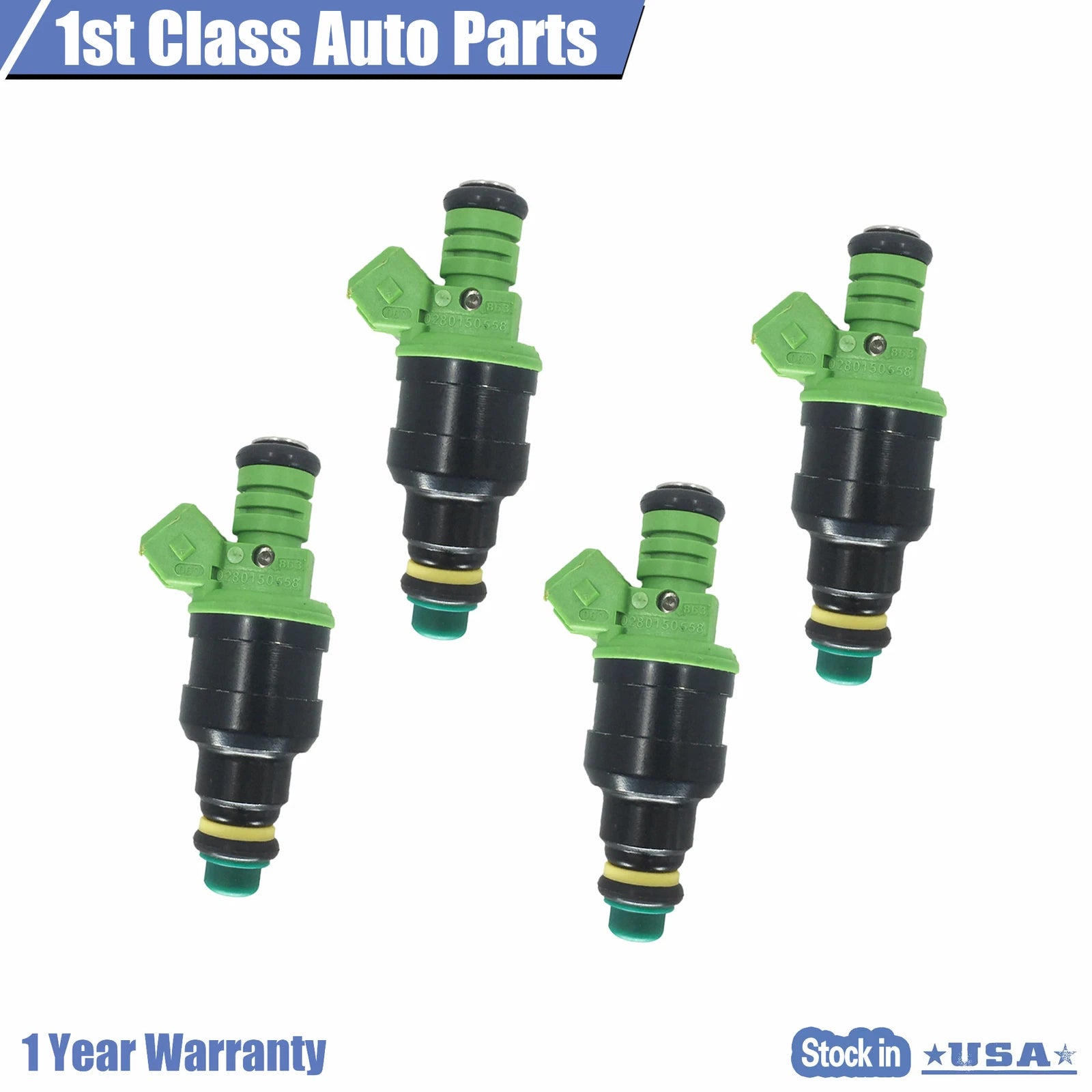 Set of 4 Fuel Injectors for GM LT1 LS1 LS6 Ford Mustang (1994–2004)