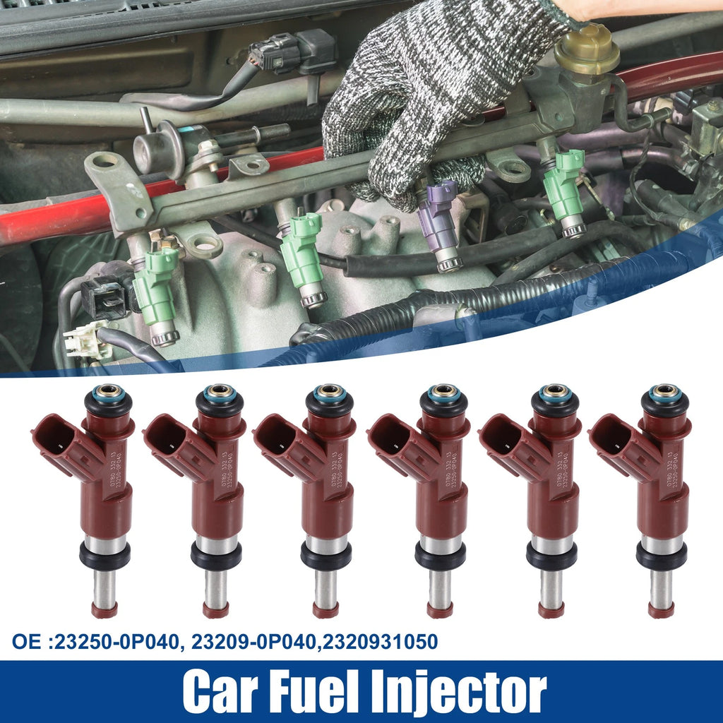Set of 6 Fuel Injector Nozzles for Toyota Avalon (2005–2012) 23250-0P040