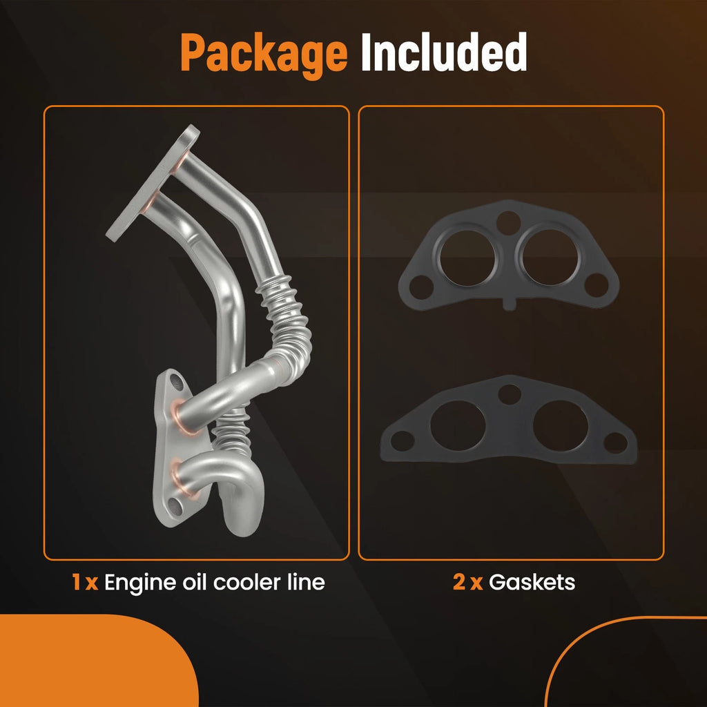 Engine Oil Cooler Hose for Lexus RX350 RX450h Toyota Highlander Sienna (2007–2021)
