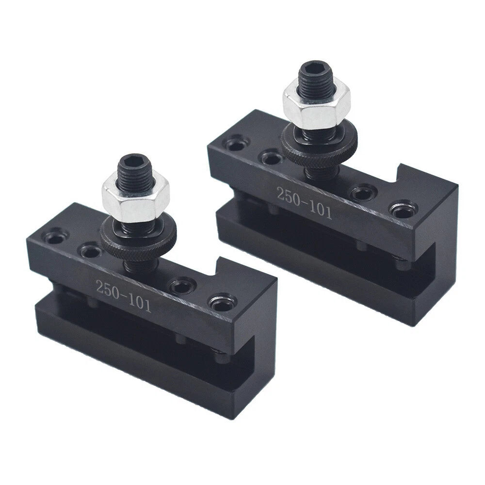 Set of 2 Quick Change Tool Post Turning & Facing Holders for AXA Lathes