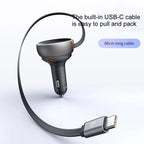 Car Charger Set with Dual Cables for Efficient Power Delivery