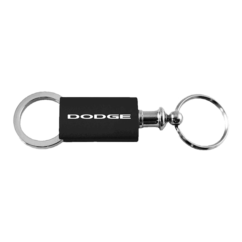 Black Anodized Aluminum Valet Keychain - Officially Licensed for Dodge