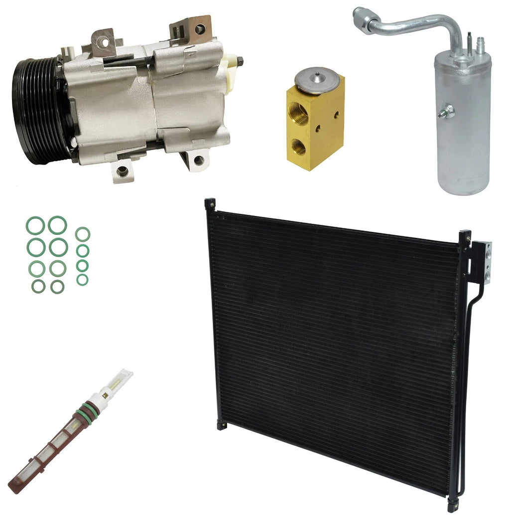 AC Compressor Kit With Condenser for Ford Excursion 7.3L (2000–2005)