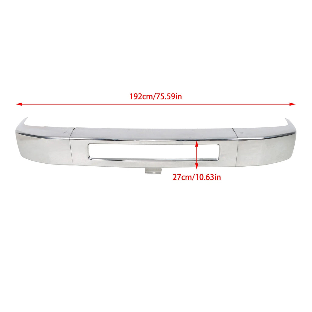 Chrome Split Front Bumper for Ford E150 E250 E350 E450 (2008–2014)