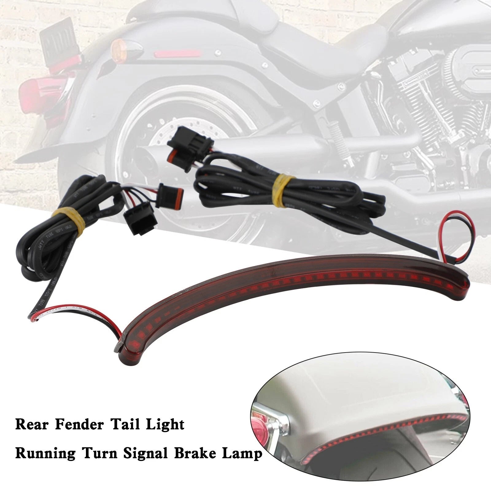 Tail Light Running Turn Signal Brake Lamp for Softail Fat Bob FXFBS FXFB (2018–2022)