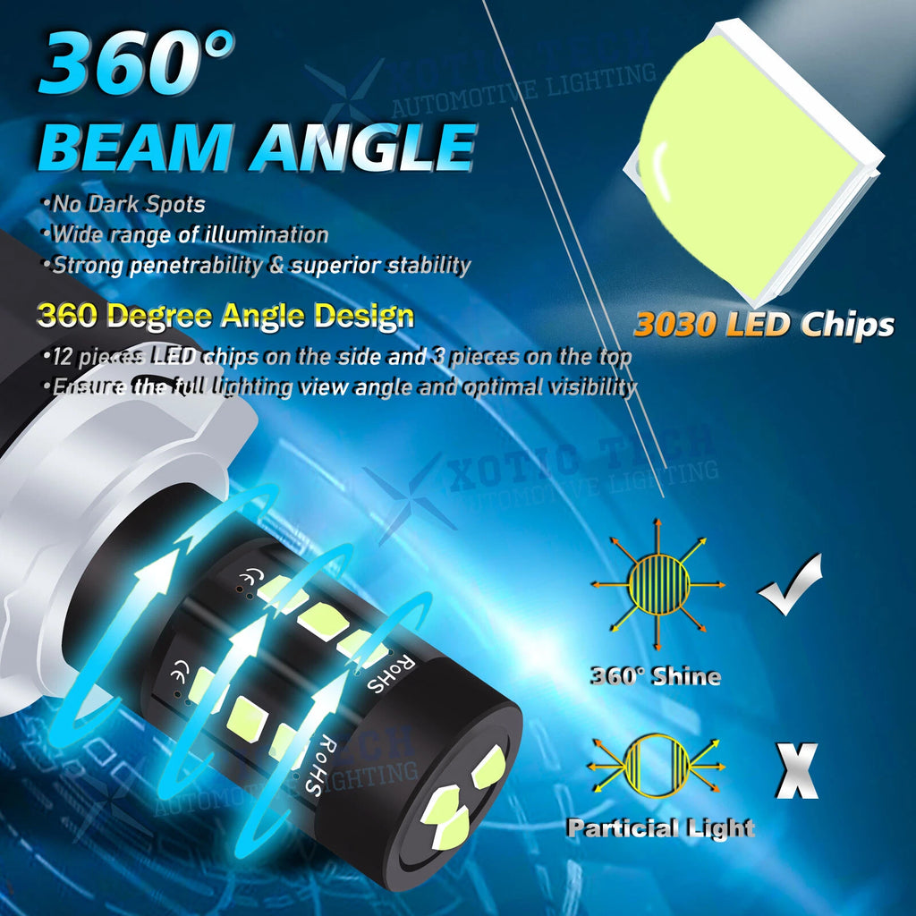 High Power Blue H15 LED High Beam DRL Light Bulb for Mercedes CLA 2014-2024