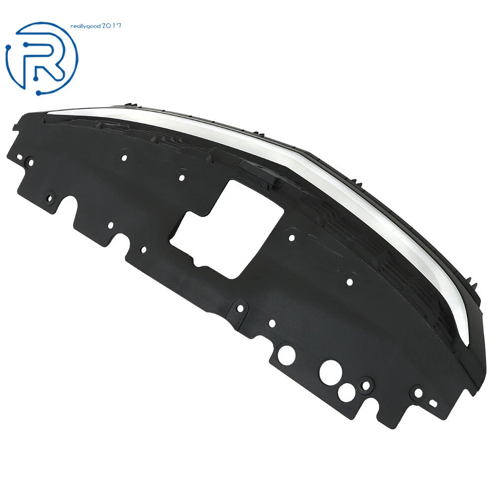 Front Upper Grille for Chevy Sonic (2017-2020) Matte Black Honeycomb Chrome