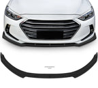 Front Bumper Lip Cover Trim for Hyundai Elantra (2017–2018) Unpainted Black