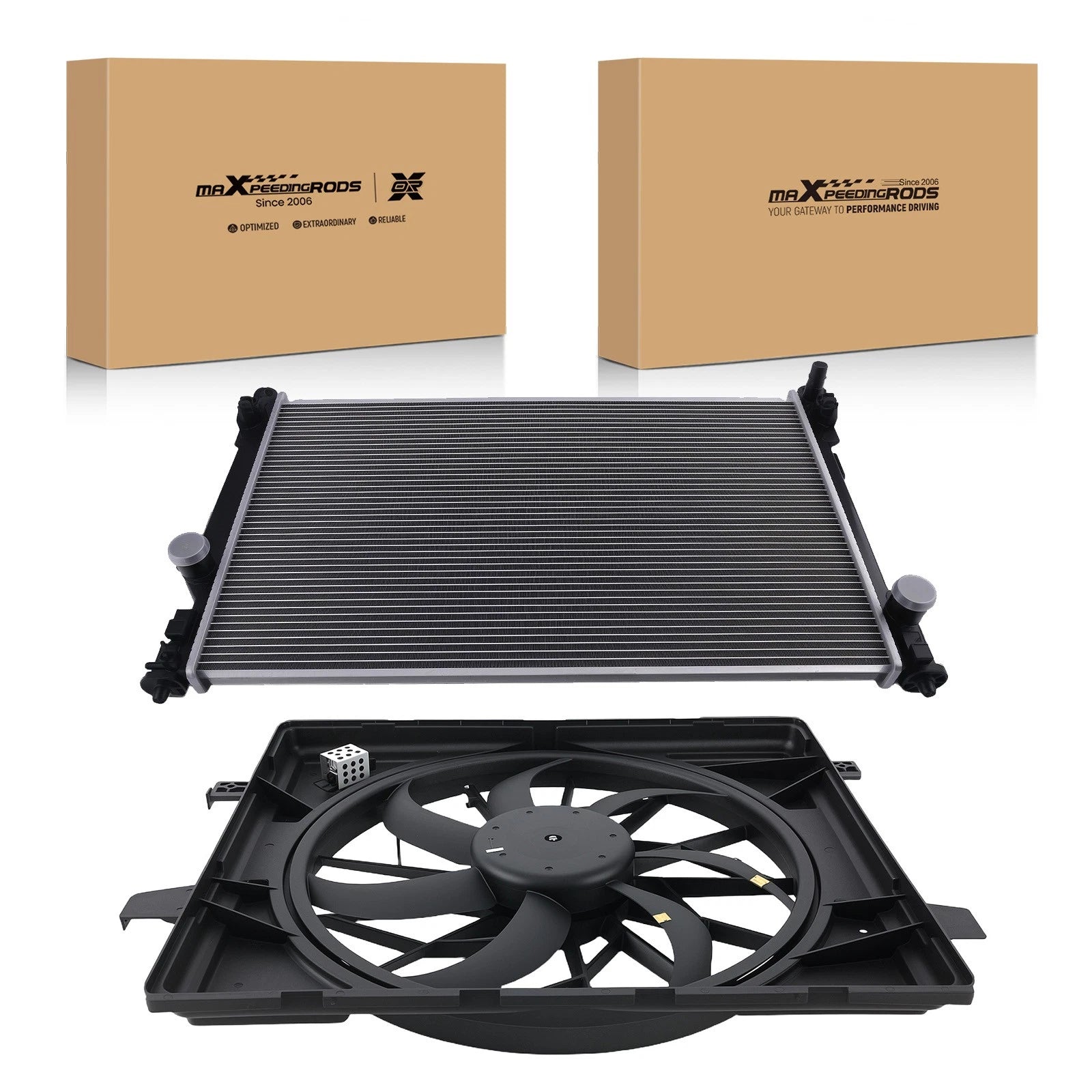 Radiator and Cooling Fan Assembly for Dodge Durango (2015–2020) 621-498 68232592AB