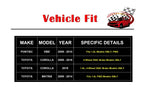 Brake Rotors and Pads for Toyota Corolla Matrix (2003-2008)