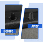 2pcs Door Lock Rod Knob Black for BMW 328i (2007-2013)