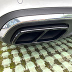 Black Exhaust Tip Trim Covers for Mercedes-Benz C-Class (2022–2025)