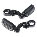 Adjustable Highway Foot Pegs for Harley Touring (32mm, Black)