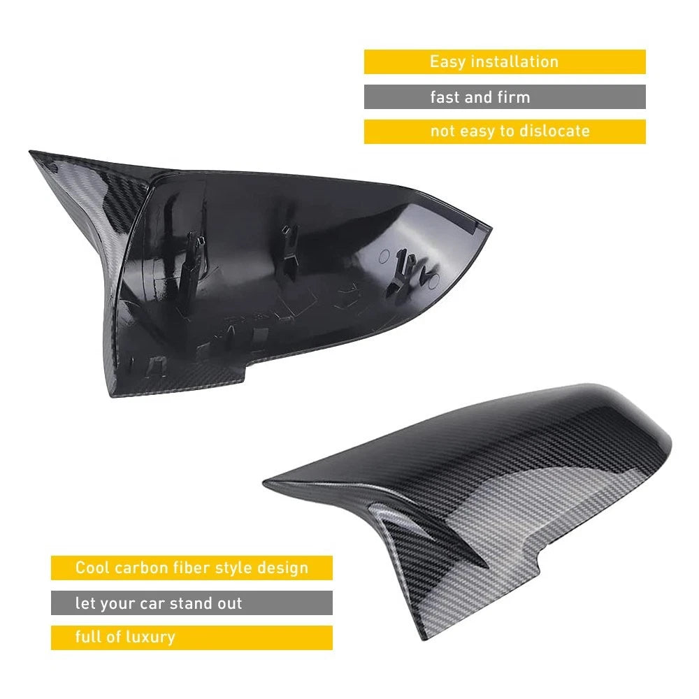 Carbon Fiber Mirror Cover Caps for BMW E90 E91 E92 E93 (2006–2012)