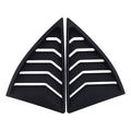 Quarter Side Window Louvers for Chevy Camaro (2010–2015) ABS Painted Black